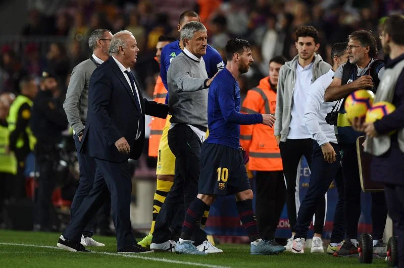 Quique Setien reportedly showed Lionel Messi the door after being questioned on his tactics