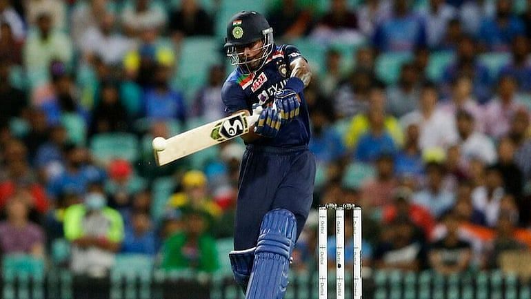 Hardik Pandya played an enterprising knock in the 1st ODI against Australia