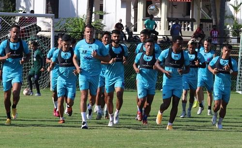 Odisha FC players training