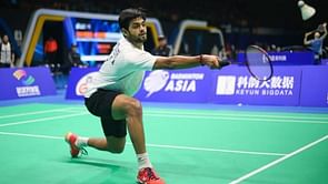 Top 5 Indian men in the BWF singles world rankings
