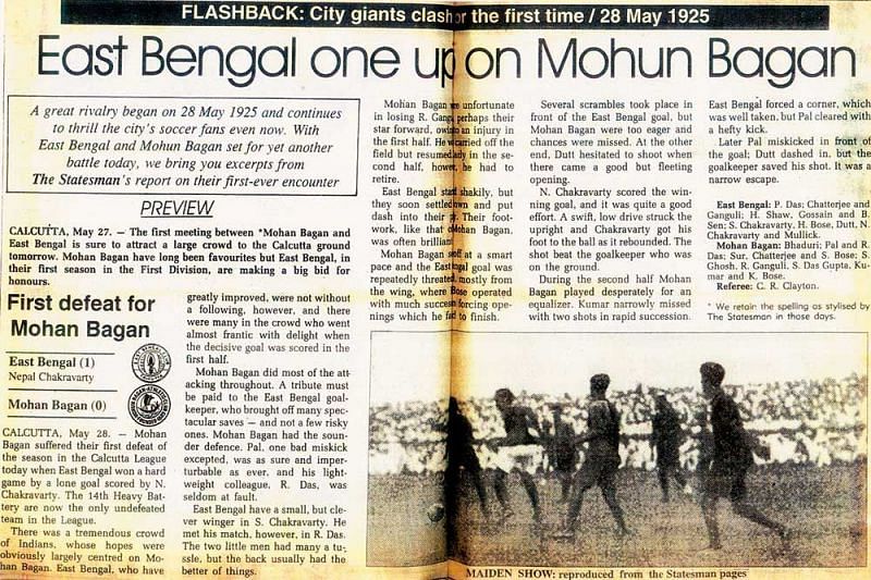 A report from the first-ever Kolkata Derby