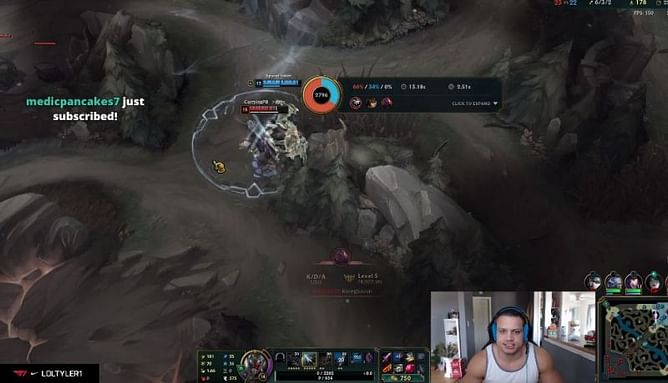 Tyler1 reacts to Pokimane's $5 donation limit