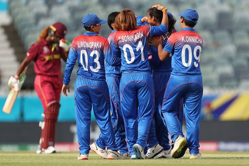 Thailand Women&#039;s Cricket team during the Women&#039;s T20 World Cup.