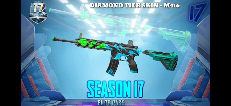 PUBG Mobile Season 17 Royale Pass Rewards- Diamond Tier Weapon Skins 

Image credit ShooterYT