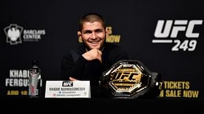 UFC lightweight champion Khabib Nurmagomedov reflects on knee surgery recovery in throwback post