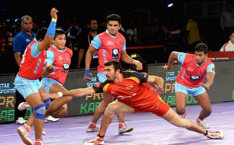 Ajay Thakur led the raiding department for the Bulls in the first two seasons.