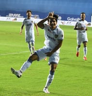 Anirudh Thapa against Jamshedpur FC (Courtesy-ISL)