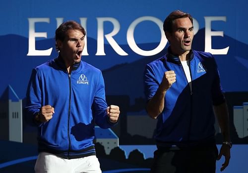 Rafael Nadal and Roger Federer