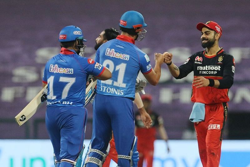 DC and RCB joined MI in the IPL 2020 playoffs (Credits: IPLT20.com)