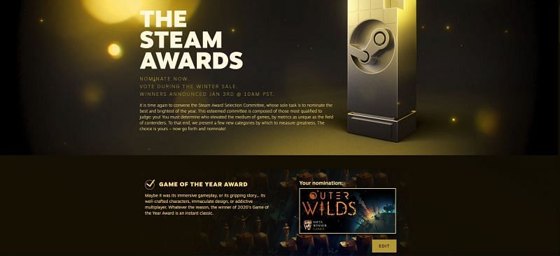 (Image Credit: Valve) Players can nominate their own favorites
