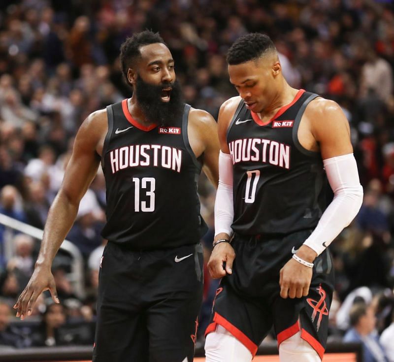 James Harden and Russell Westbrook