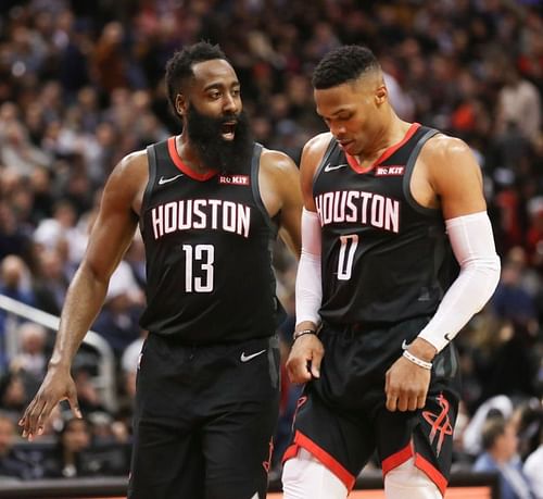 James Harden and Russell Westbrook