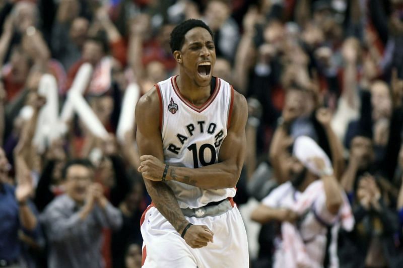 DeMar DeRozan with the Toronto Raptors