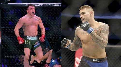 Michael Chandler (left); Dustin Poirier (right)