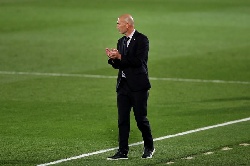 Real Madrid coach Zinedine Zidane