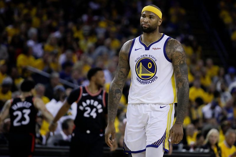 DeMarcus Cousins with the Golden State Warriors