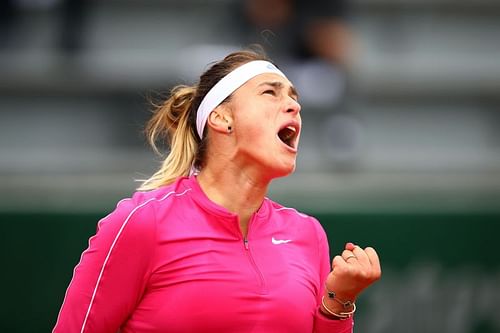 Aryna Sabalenka at the 2020 French Open