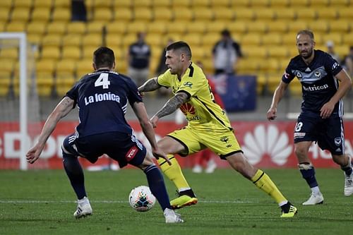 A-League Rd 23 - Wellington v Melbourne