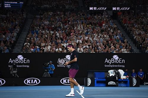 Roger Federer at the 2020 Australian Open 