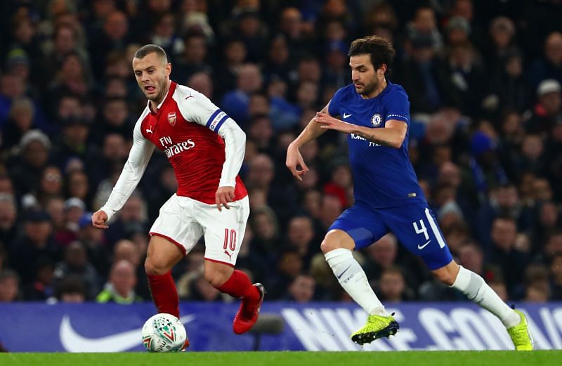 Jack Wilshere and Cesc Fabregas