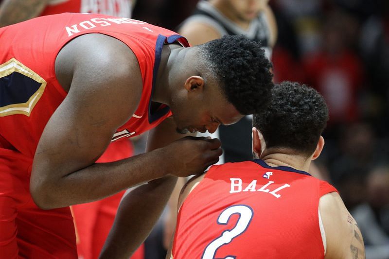 Zion Williamson and Lonzo Ball