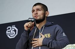 UFC Lightweight Champion Khabib Nurmagomedov sends a message to Anderson Silva after final UFC fight