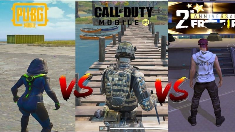  PUBG Mobile vs Free Fire vs COD Mobile Which game has 