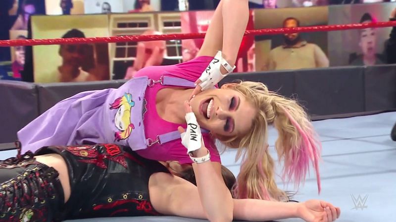 Alexa Bliss after defeating Nikki Cross on RAW tonight