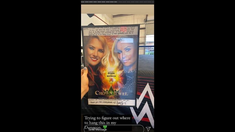 Lacey Evans gave this picture to Natalya