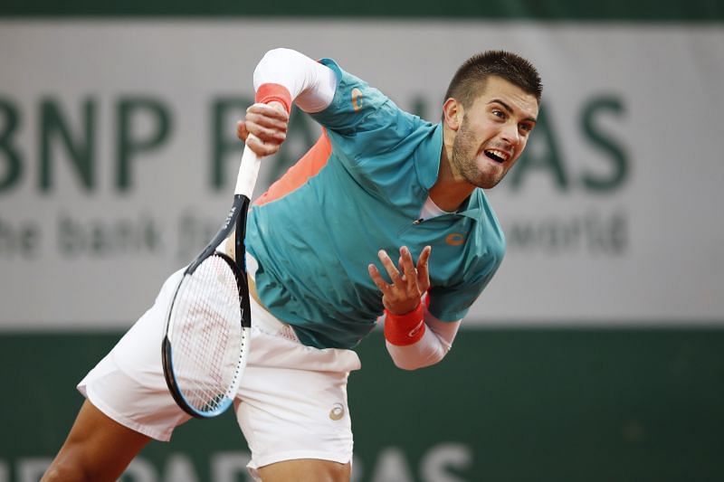 Borna Coric at the 2020 French Open