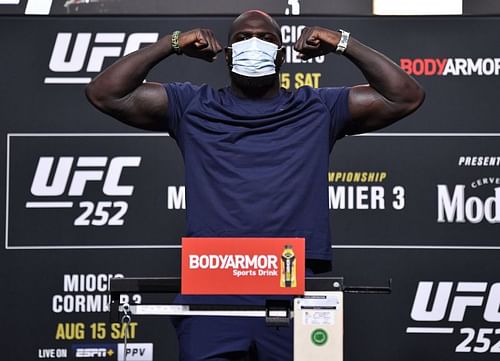 Jairzinho Rozenstruik during a weigh in