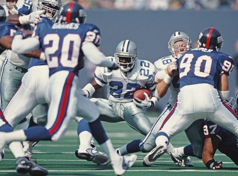 Emmitt Smith stands atop the list of most rushing touchdown list