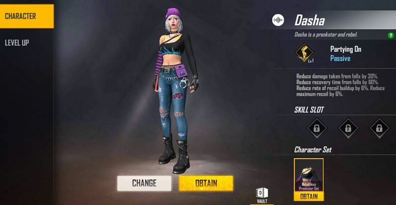 Free Fire S Newest Character Dasha All You Need To Know