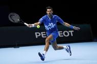 Novak Djokovic at the Nitto ATP Finals 2020