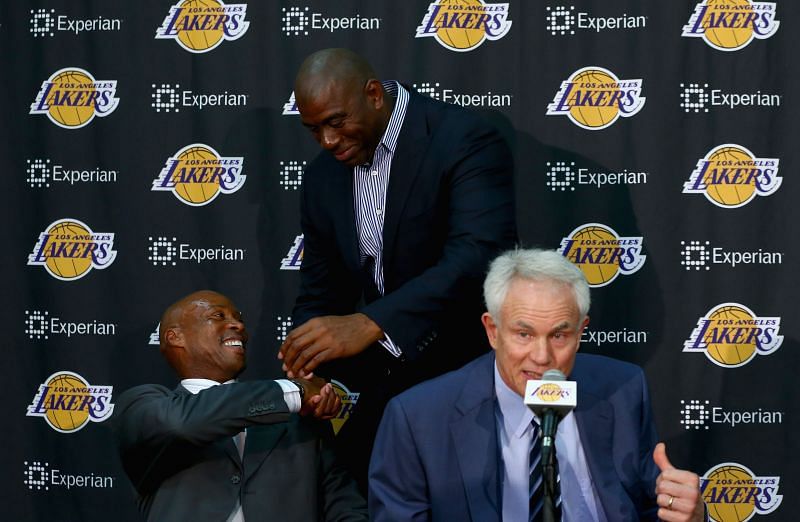 Los Angeles Lakers Introduce Byron Scott.