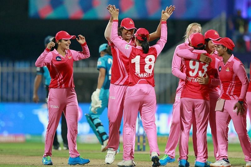 Trailblazers celebrate their maiden Women&#039;s T20 Challenge. Image Credits &mdash; IPL