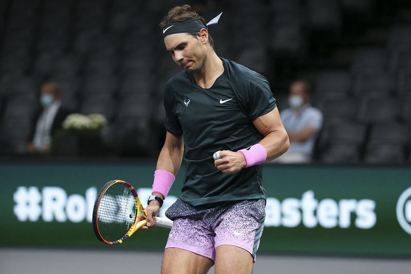 &nbsp;Rafael Nadal at the Rolex Paris Masters