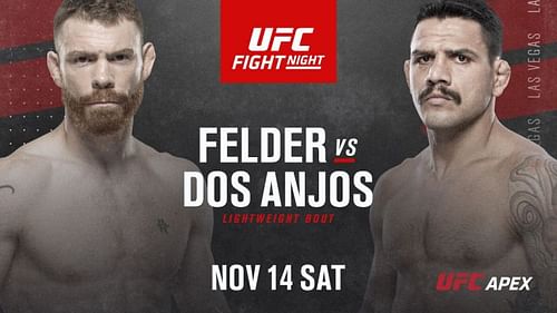 In a late notice fight, Paul Felder faces Rafael dos Anjos in this weekend's UFC main event