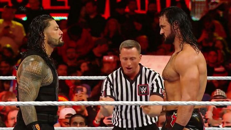 Drew McIntyre came out to confront Roman Reigns on SmackDown