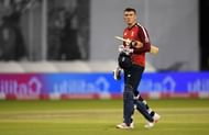 Tom Banton walking off in the 3rd T20I during England's home series against Pakistan