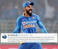 'Achieved greatness at such a young age' - Ravi Shastri, Shikhar Dhawan and many others wish Virat Kohli on his 32nd birthday