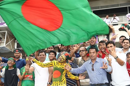 Fans cheering up for Bangladesh