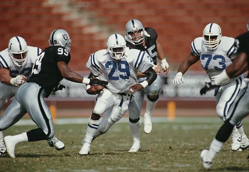 Eric Dickerson had power and speed when running the football