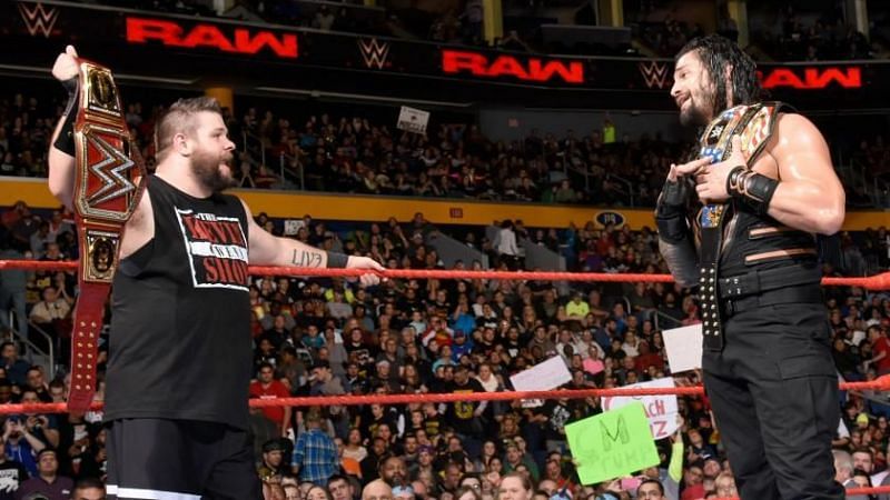 Kevin Owens and Roman Reigns