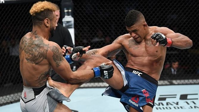 Watch: UFC welterweight Gilbert Burns involved in slap fight with Ange Loosa in the locker room