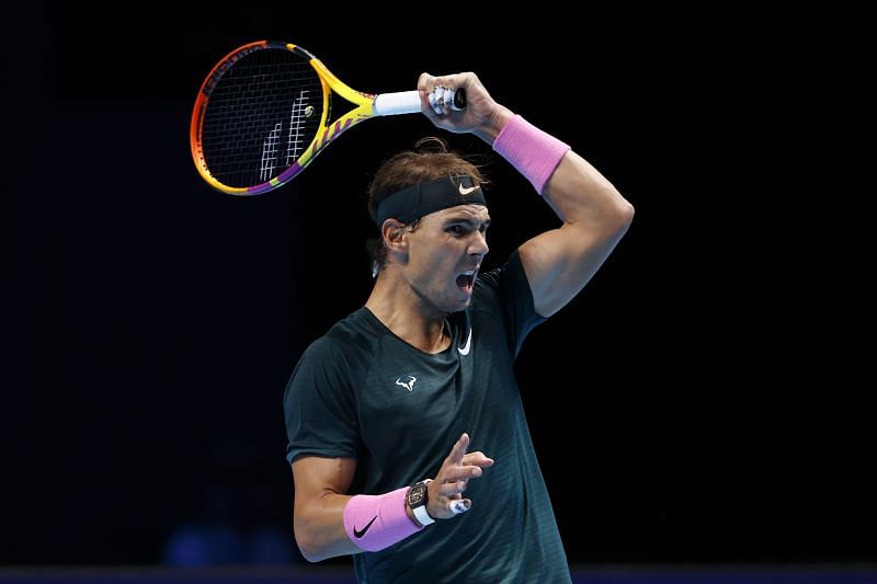 Rafael Nadal at the Nitto ATP Finals 2020