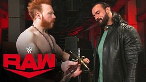 WWE Champion Drew McIntyre used Vince McMahon's sword on RAW last night