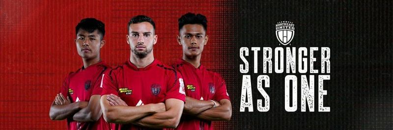 NorthEast United FC will don an unchanged armor for ISL 7 (Image courtesy: NEUFC Twitter)