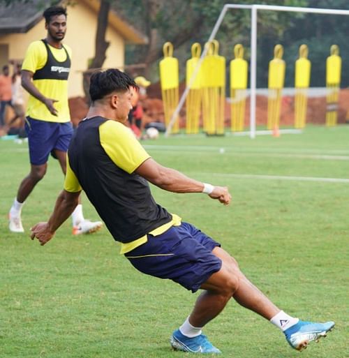 Kerala Blasters in training