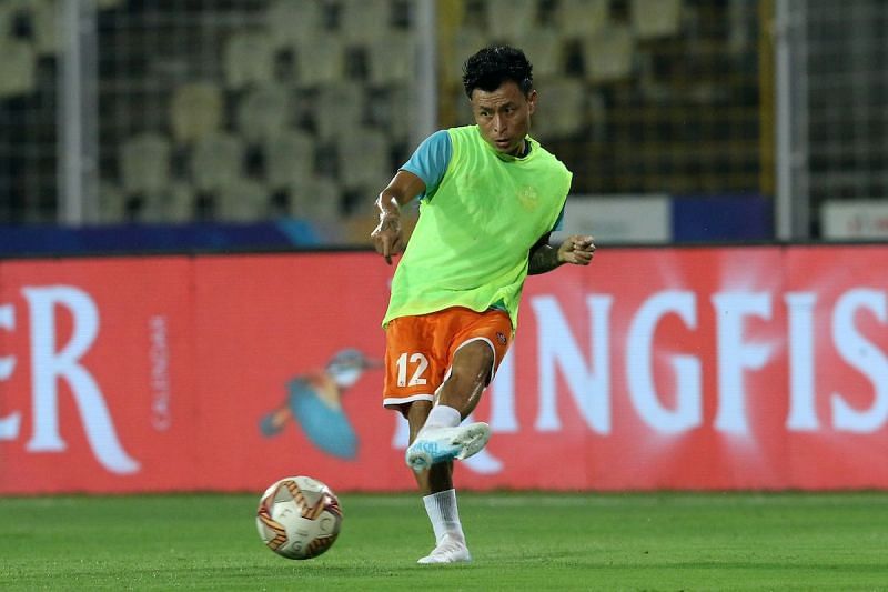 Jackichand Singh trains for FC Goa in the last season